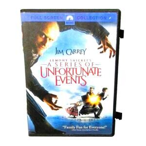 Lemony Snickets A Series of Unfortunate Events DVD, 2005, Jim Carrey Fantasy